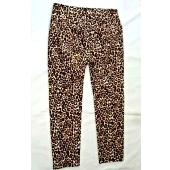 🆕 J CREW Leopard Print Slim Pants Size 2 Style M2017 - Picture 6 of 10